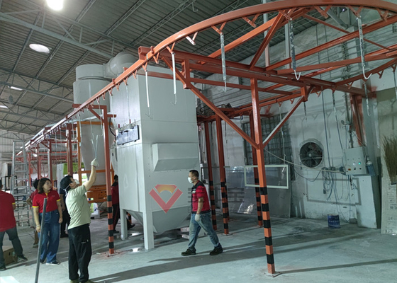 पाउडर कोटिंग लाइन पाउडर कोटिंग प्लांट इलेक्ट्रोस्टैटिक पाउडर कोटिंग उपकरण
