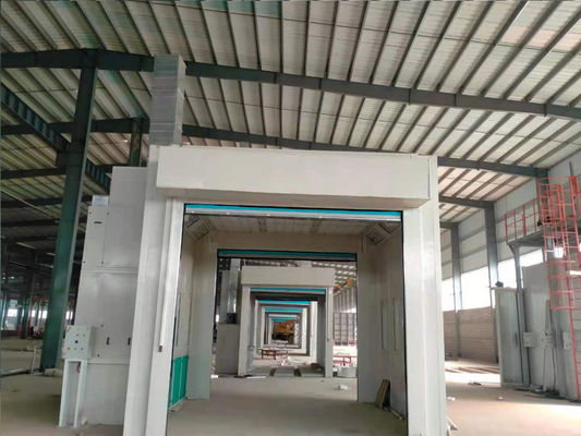 ट्रक फैक्टरी ट्रक बस स्प्रे पेंट बूथ कोटिंग उपकरणों के लिए रोलिंग डोर पेंट रूम